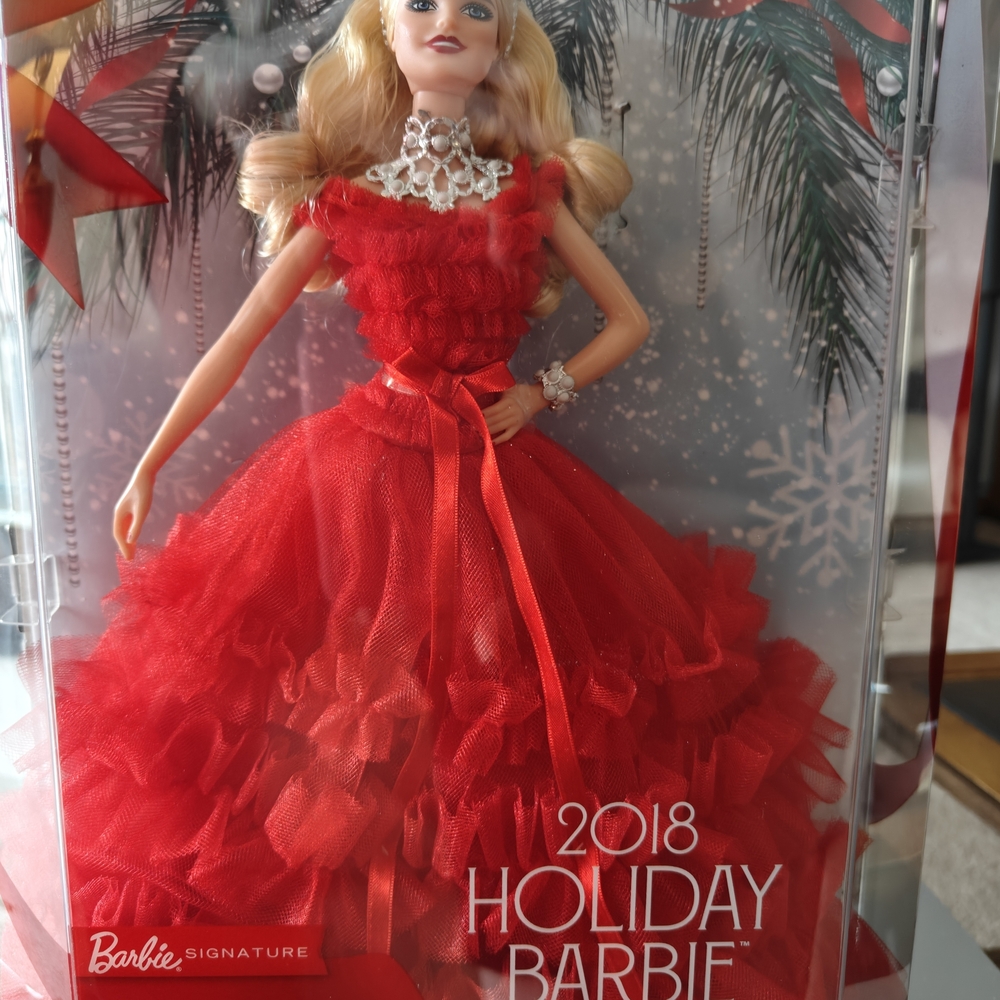 Barbie Signature 2018 Holiday Doll in Red Dress
